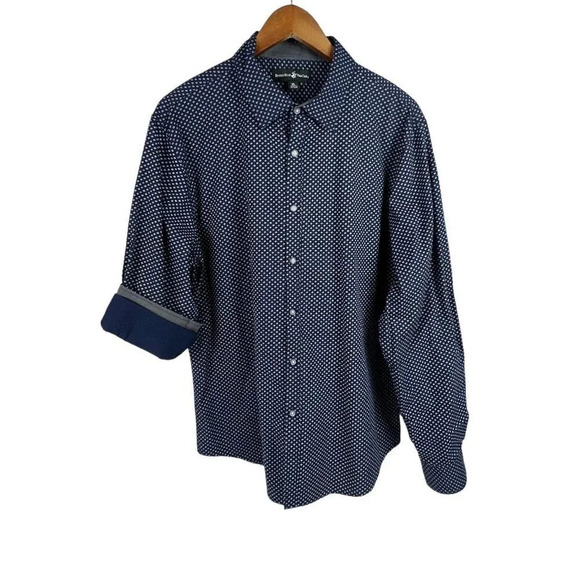 Beverly Hills Polo Club Other - Beverly Hills Polo Club Button Up Shirt Men's XL Long Sleeve Blue Floral Cotton